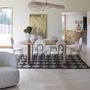Chaises - Chaise COLETTE en bouclette et métal - Crème - BLANC D'IVOIRE