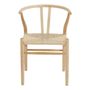 Chaises - Chaise NJORD - Bois blond - BLANC D'IVOIRE