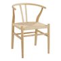 Chaises - Chaise NJORD - Bois blond - BLANC D'IVOIRE