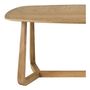 Other tables - MAXINE light oak table - 230 x 76 x 110 cm - BLANC D'IVOIRE