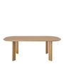 Other tables - SIMONA light oak table - 220 x 110 x 75 cm - BLANC D'IVOIRE
