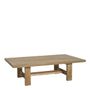 Coffee tables - MARCELLE light oak coffee table - BLANC D'IVOIRE