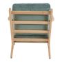 Armchairs - JULES armchair in velvet - Celadon blue - BLANC D'IVOIRE