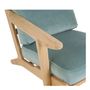Armchairs - JULES armchair in velvet - Celadon blue - BLANC D'IVOIRE