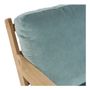 Armchairs - JULES armchair in velvet - Celadon blue - BLANC D'IVOIRE