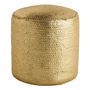 Ottomans - APOLLO round jute pouf - Gold - ø 40 x 40 cm - BLANC D'IVOIRE