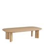 Other tables - SIMONA light oak coffee table - BLANC D'IVOIRE