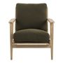 Fauteuils - Fauteuil JULES en bouclette - Kaki - BLANC D'IVOIRE