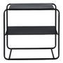 Sofas - ERNEST end table in black metal - BLANC D'IVOIRE