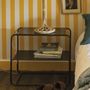 Sofas - ERNEST end table in black metal - BLANC D'IVOIRE