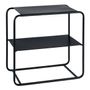 Sofas - ERNEST end table in black metal - BLANC D'IVOIRE