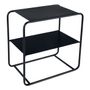 Sofas - ERNEST end table in black metal - BLANC D'IVOIRE