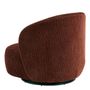 Armchairs - LISETTE armchair in corduroy - Brick red - BLANC D'IVOIRE