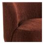 Armchairs - LISETTE armchair in corduroy - Brick red - BLANC D'IVOIRE