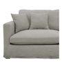 Sofas - ANGIE linen blend sofa cover - Light gray - BLANC D'IVOIRE