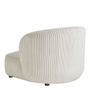 Armchairs - LISETTE wide armchair in corduroy - Cream - BLANC D'IVOIRE