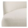 Fauteuils - Fauteuil LISETTE large en bouclette - Crème - BLANC D'IVOIRE