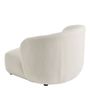 Fauteuils - Fauteuil LISETTE large en bouclette - Crème - BLANC D'IVOIRE