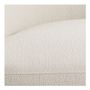 Fauteuils - Fauteuil LISETTE large en bouclette - Crème - BLANC D'IVOIRE