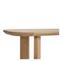 Console table - SIMONA light oak console - BLANC D'IVOIRE