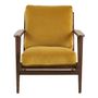 Fauteuils - Fauteuil JULES en velours - Safran - BLANC D'IVOIRE