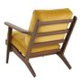 Fauteuils - Fauteuil JULES en velours - Safran - BLANC D'IVOIRE