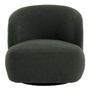Fauteuils - Fauteuil tournant LISETTE en bouclette - Kaki - BLANC D'IVOIRE