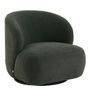 Fauteuils - Fauteuil tournant LISETTE en bouclette - Kaki - BLANC D'IVOIRE
