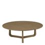 Coffee tables - MAXINE round coffee table - Large model - ø 100 x 36 cm - BLANC D'IVOIRE