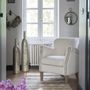 Fauteuils - Fauteuil CLAUDE en bouclette - Crème - BLANC D'IVOIRE