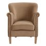 Armchairs - CLAUDE cinnamon armchair - BLANC D'IVOIRE