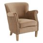Armchairs - CLAUDE cinnamon armchair - BLANC D'IVOIRE