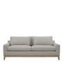 Sofas - LEONORE sofa in linen blend - Light gray - BLANC D'IVOIRE