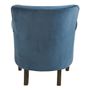 Fauteuils - Fauteuil CLAUDE bleu de minuit - BLANC D'IVOIRE