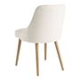 Chaises - Chaise MARCUS bouclette - Crème - BLANC D'IVOIRE