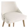 Chaises - Chaise MARCUS bouclette - Crème - BLANC D'IVOIRE