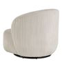 Fauteuils - Fauteuil LISETTE en velours côtelé - Crème - BLANC D'IVOIRE