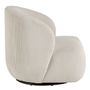 Fauteuils - Fauteuil LISETTE en velours côtelé - Crème - BLANC D'IVOIRE