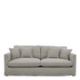 Sofas - ANGIE sofa in linen blend - Light gray - BLANC D'IVOIRE