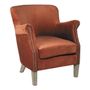 Fauteuils - Fauteuil CLAUDE velours orange brûlé - BLANC D'IVOIRE