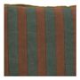 Fabric cushions - BAYADERE cotton cushion cover - Petrol blue and terracotta - 40 x 30 cm - BLANC D'IVOIRE