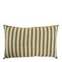 Fabric cushions - BAYADERE cotton cushion cover - Cream and cumin - 80 x 50 cm - BLANC D'IVOIRE