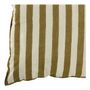 Fabric cushions - BAYADERE cotton cushion cover - Cream and cumin - 80 x 50 cm - BLANC D'IVOIRE