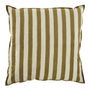 Fabric cushions - BAYADERE cotton cushion cover - Cream and cumin - 50 x 50 cm - BLANC D'IVOIRE