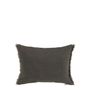 Fabric cushions - CHLOÉ cushion cover in washed linen - Charcoal gray - 30 x 40 cm - BLANC D'IVOIRE