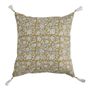 Coussins textile - Housse de coussin EDEN en coton - Safran - 50 x 50 cm - BLANC D'IVOIRE