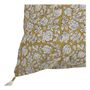 Coussins textile - Housse de coussin EDEN en coton - Safran - 50 x 50 cm - BLANC D'IVOIRE