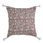 Coussins textile - Housse de coussin EDEN en coton - Terracotta - 50 x 50 cm - BLANC D'IVOIRE