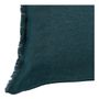 Fabric cushions - CHLOÉ cushion cover in washed linen - Petrol - 60 x 40 cm - BLANC D'IVOIRE
