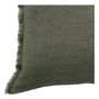 Coussins textile - Housse de coussin CHLOÉ en lin lavé - Kaki - 60 x 40 cm - BLANC D'IVOIRE
